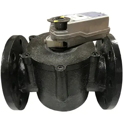 DT216.100F+GEB161.1E - Siemens <br>Motorized Rotary Valve - 1